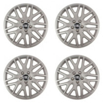 Puklice pre Fiat (čierny) 14 DAKAR