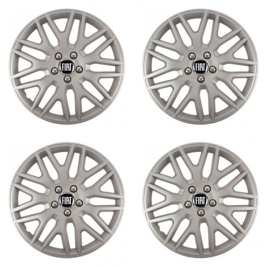 Puklice pre Fiat (čierny) 14 DAKAR