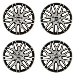 Puklice pre Fiat (čierny) 14 Dakar NC silver and black