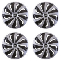 Puklice pre Fiat (čierny) 15 WIND SB