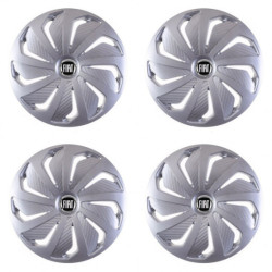 Puklice pre Fiat (čierny) 15 WIND RC SI