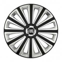 Puklice pre Fiat (čierny) 15 TREND RC double colour