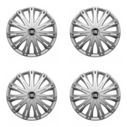 Puklice pre Fiat (čierny) 15 SPARK