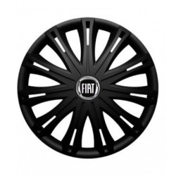 Puklice pre Fiat (čierny) 15 SPARK BLACK