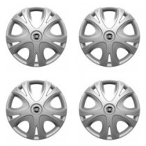 Puklice pre Fiat (čierny) 15 DYNAMIC