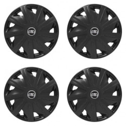 Puklice pre Fiat (čierny) pre dodávky 15 Craft black