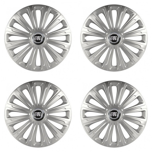 Puklice pre Fiat (čierny) 16 TREND RC