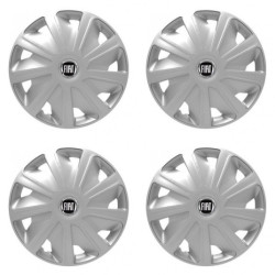 Puklice pre Fiat (čierny) pre dodávky 16 Craft silver