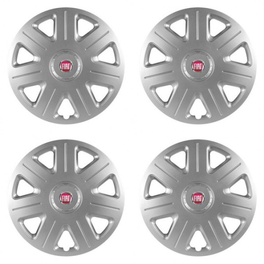 Puklice pre Fiat (červené) 14 Master