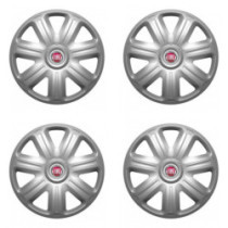 Puklice pre Fiat (červené) 14 COMFORT