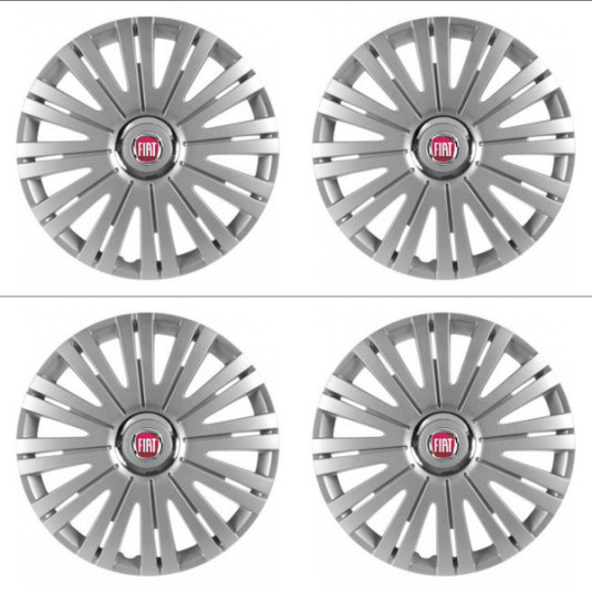 Puklice pre Fiat (červené) 14 ACTIVE RC