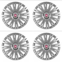 Puklice pre Fiat (červené) 14 ACTIVE RC