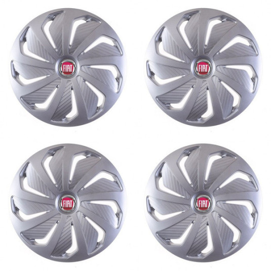 Puklice pre Fiat (červené) 15 WIND RC SI