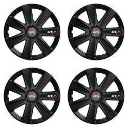 Puklice pre Fiat (červené) 15 GTX CARBON black