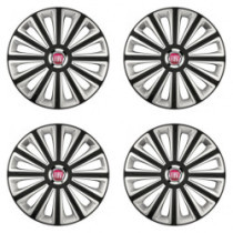 Puklice pre Fiat (červené) 15 TREND RC double colour