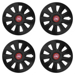 Puklice pre Fiat (červené) 15 STRATOS RR black