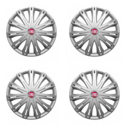 Puklice pre Fiat (červené) 15 SPARK