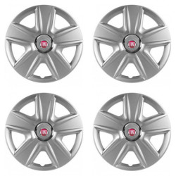 Puklice pre Fiat (červené) 15 ESPRIT