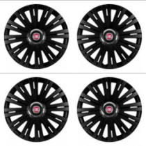 Puklice pre Fiat (červené) 15 ACTIVE RC BLACK