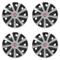 Puklice pre Fiat (červené) pre dodávky 15 Craft silver and black