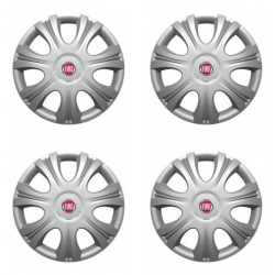 Puklice pre Fiat (červené) 16 IMPULSE 16-VERSACO