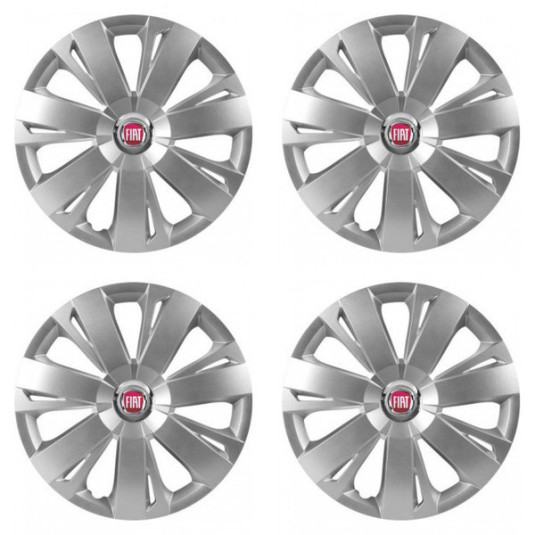 Puklice pre Fiat (červené) 16 ENERGY RC