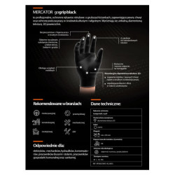 Nitrilové rukavice GoGrip čierne veľkosť XXL, 50 ks