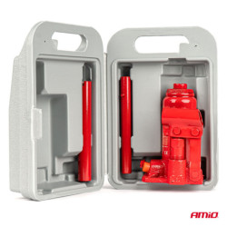 Hydraulický piestový zdvihák 2T v PVC boxe AMIO-04182