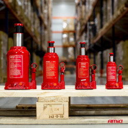 Hydraulický piestový zdvihák 2T v PVC boxe AMIO-04182