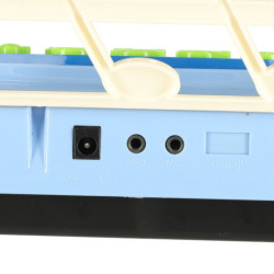 Klávesnica pre deti interaktívny klavír organ 37 klávesov stojan na mikrofón modrá