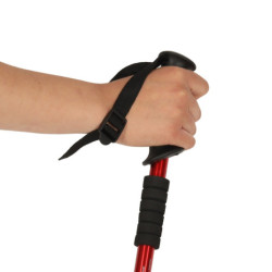 Nordic walking palice skladacie-  2 kusy červené