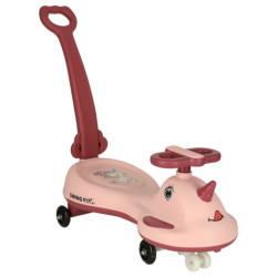 LED Swing FIX S1 Odrážadlo s rukoväťou ružová max. 65 kg