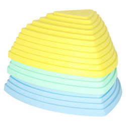 Senzorická dráha pre tréning rovnováhy 11 prvkov,  pastelová