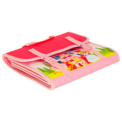 Senzorické zmyslové montessori manipulačné dosky na batoh ružové