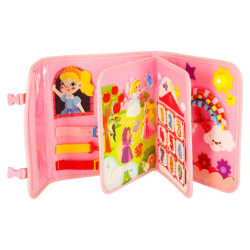 Senzorické zmyslové montessori manipulačné dosky na batoh ružové