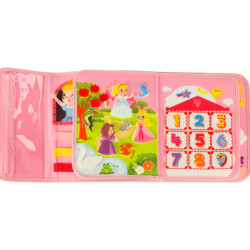 Senzorické zmyslové montessori manipulačné dosky na batoh ružové