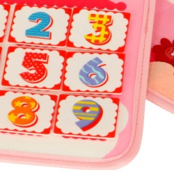 Senzorické zmyslové montessori manipulačné dosky na batoh ružové