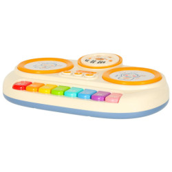 Detský interaktívny organový klavír vzdelávací béžový