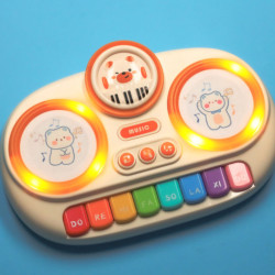 Detský interaktívny organový klavír vzdelávací béžový