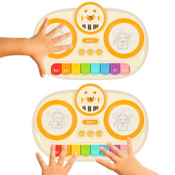 Detský interaktívny organový klavír vzdelávací béžový