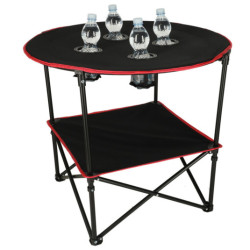 Cestovný skladací stolík + prepravná taška , čierny