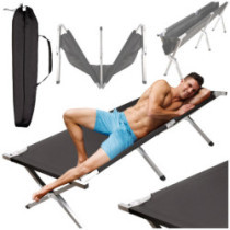 Skladacia turistická posteľ kanada- čierna