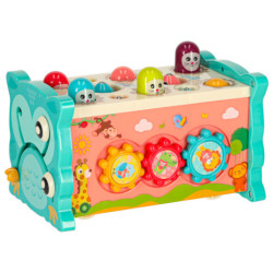 Senzorická hračka pre bábätká 8v1 Bibi-inn modrá