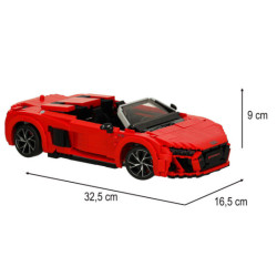 Stavebnica Audi R8 Spyder s 1440 dielikmi v mierke 1:14