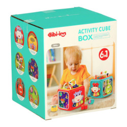 Senzorická hračka vzdelávacia kocka 6v1