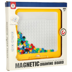 Magnetická tabuľa montessori bodky, žltá