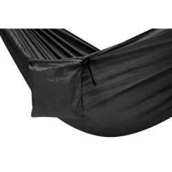 Kempingová hojdacia sieť cestovná hojdacia sieť 270 cm-  čierna