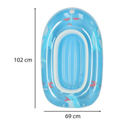 BESTWAY 34037 nafukovací matrac na plávanie detský matrac do pontónového člna modrý