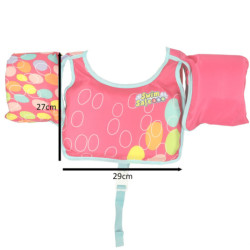 AQUASTAR Ružová plavecká vesta s rukávmi