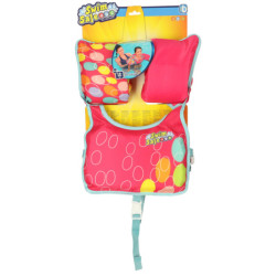 AQUASTAR Ružová plavecká vesta s rukávmi